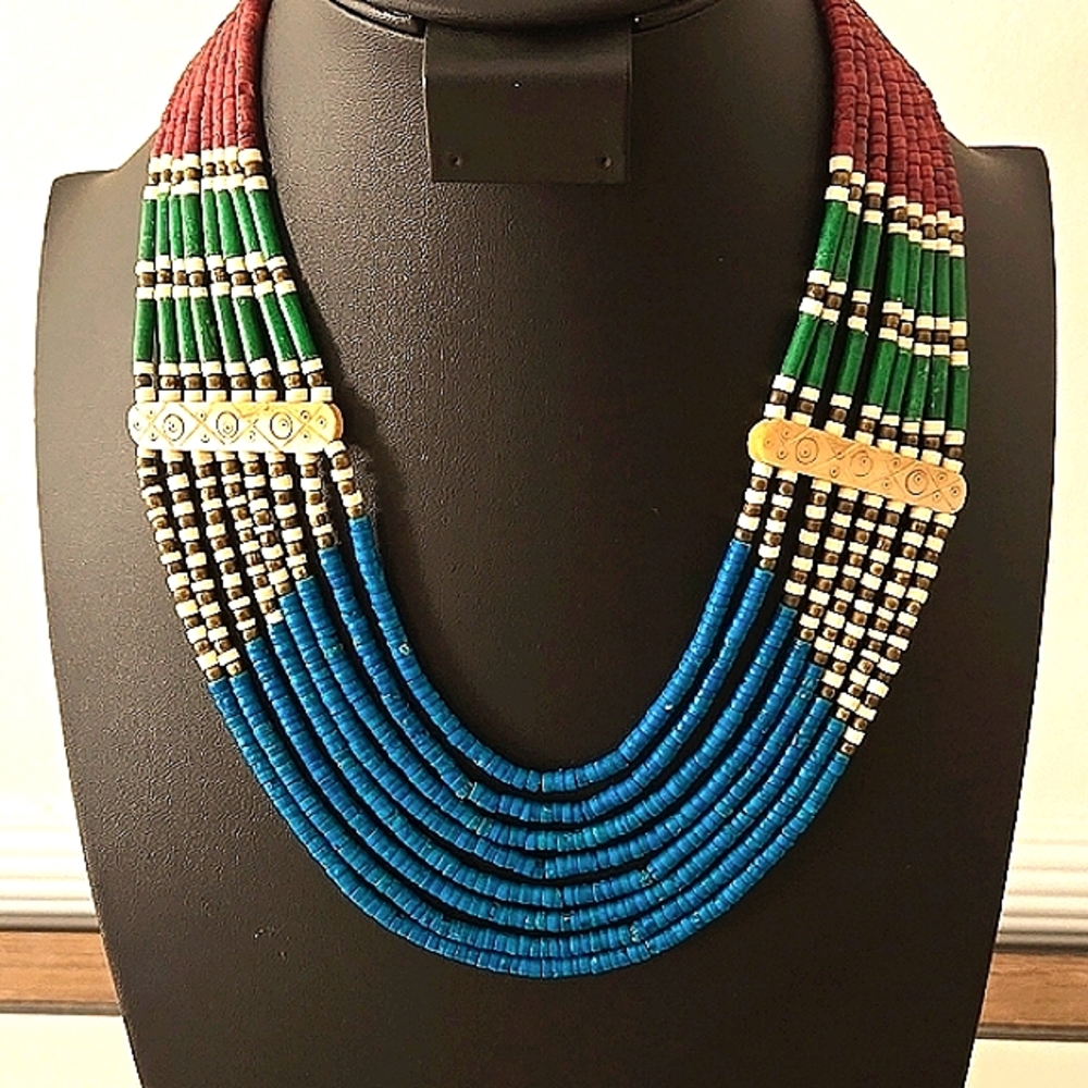 Gorgeous, Multi-Strand  Beaded Necklace